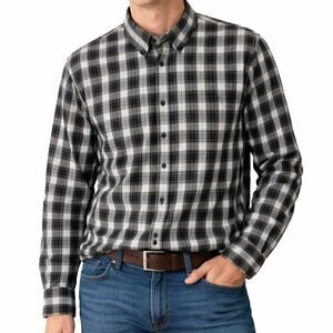 Ralph Lauren Green Blue Plaid Button Down Long Sleeve Shirt Size 3XLT